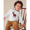 Moose Baby Sweater, Chalk - Sweaters - 2