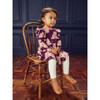 Metallic Stripe Leggings, Chalk - Leggings - 4