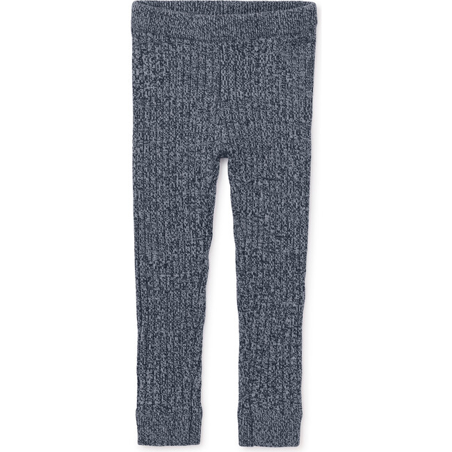 Marled Sweater Leggings, Indigo - Leggings - 4