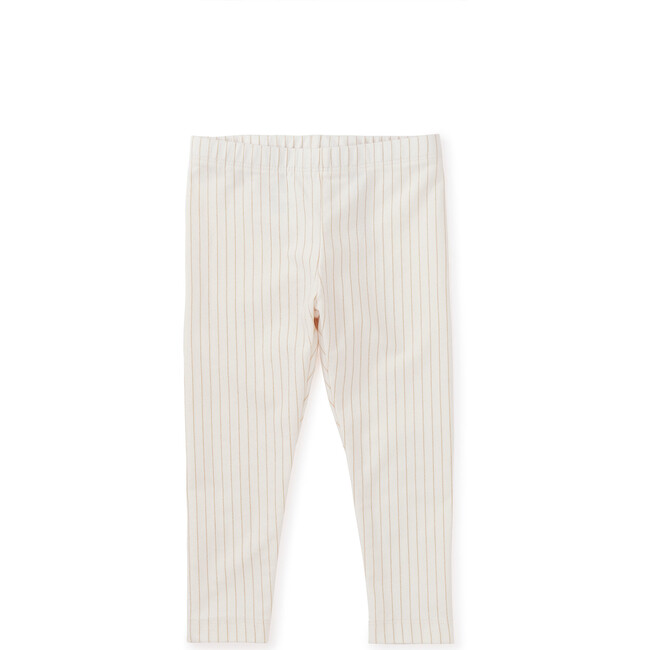 Metallic Stripe Leggings, Chalk - Leggings - 5