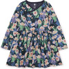 Long Sleeve Wrap Neck Dress, Winter Poppies - Dresses - 1 - thumbnail