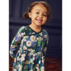 Long Sleeve Wrap Neck Dress, Winter Poppies - Dresses - 2