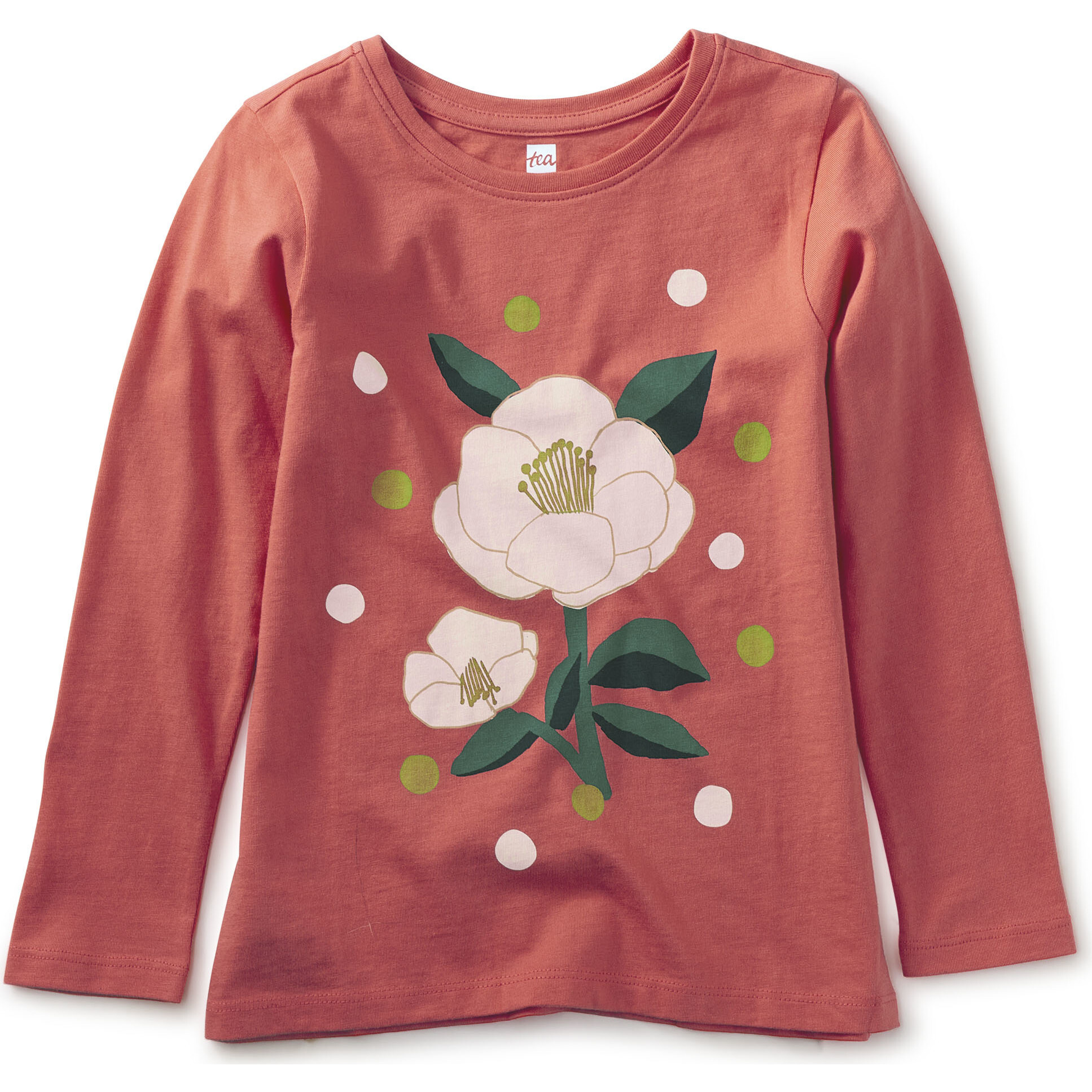 Flower Bunch Graphic Tee, Scarlet - T-Shirts - 1