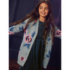 French Rose Long Cardigan, Light French Rose - Cardigans - 2