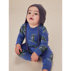 Long Sleeve Pocket Baby Romper, Wooly Mammoth Stamp - Rompers - 3