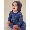 Long Sleeve Pocket Baby Romper, Wooly Mammoth Stamp - Rompers - 5