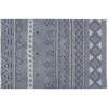 Lakota Night Medium Rectangular Woolable Rug, Grey - Rugs - 1 - thumbnail