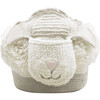Pink Nose Sheep Woolable Basket, Sandstone & Sheep White - Rugs - 2