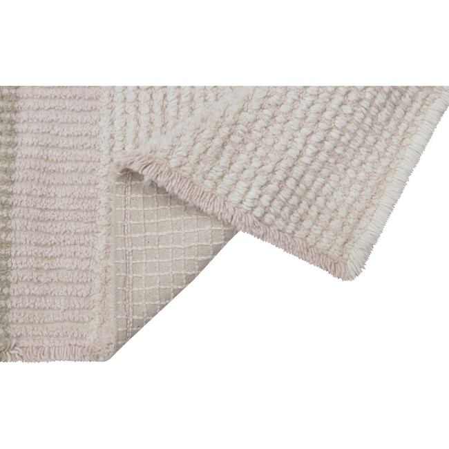 Kaia Tri-Color Woolable Rug, Sheep White, Pink Bloom & Sandstone - Rugs - 4