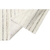 Aron Large Rectangular Woolable Rug With Tri-Color Tassels, White - Rugs - 4