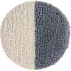 Sun Rays 2-Shade Round Woolable Floor Cushion, Sea Shell, Sandstone & Smoke Blue - Kids Seating - 1 - thumbnail