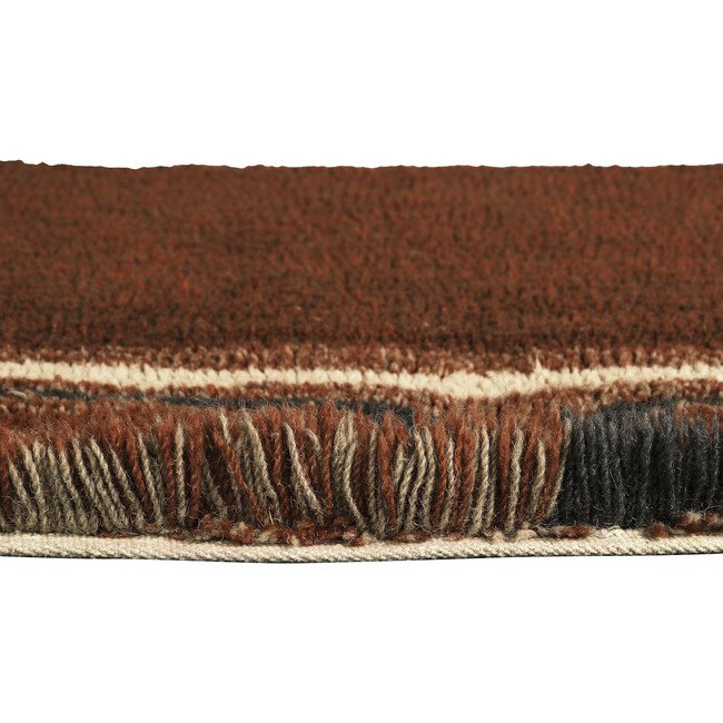 Karibu Oval Woolable Rug, Walnut - Rugs - 3