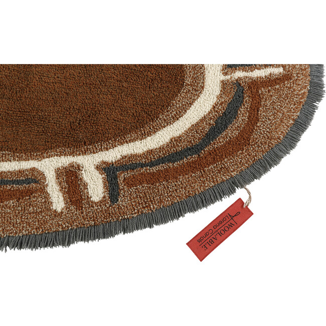 Karibu Oval Woolable Rug, Walnut - Rugs - 4