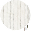 Arona Round Woolable Rug With Tri-Color Tassels, White - Rugs - 1 - thumbnail