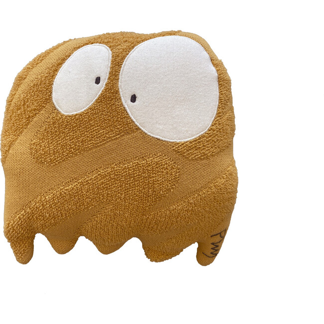 Ghosty Knitted Cushion, Honey Gold