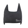 Batboy Knitted Cushion, Dark Grey & Natural - Decorative Pillows - 3