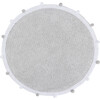 Bubbly Round Rug With Pom Poms, Light Grey & White - Rugs - 1 - thumbnail