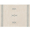 Atlas Rectangular Washable Rug, Natural & Vintage Blue - Rugs - 1 - thumbnail