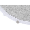 Bubbly Round Rug With Pom Poms, Light Grey & White - Rugs - 3