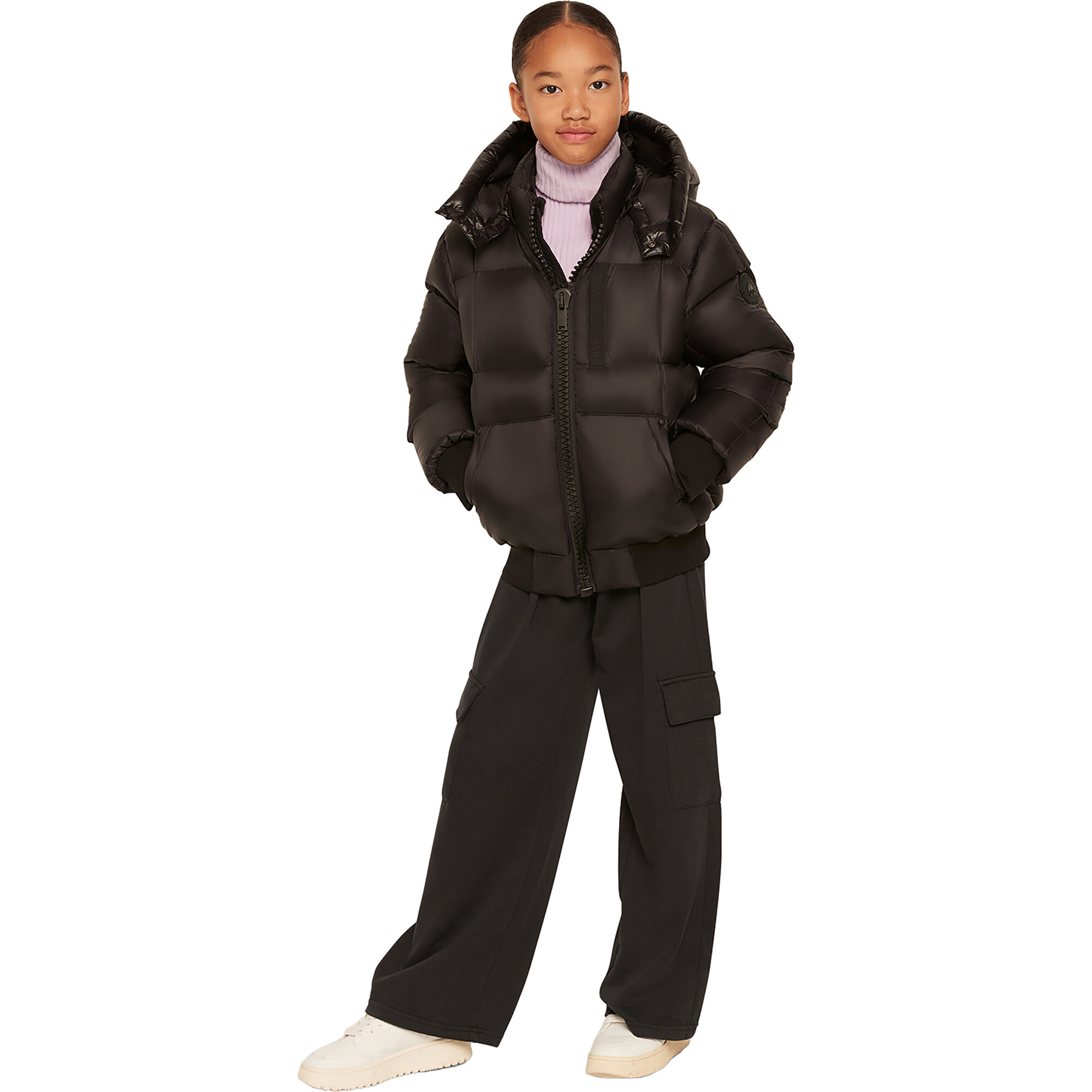 125th Street Bomber Jacket, Black - Coats - 1