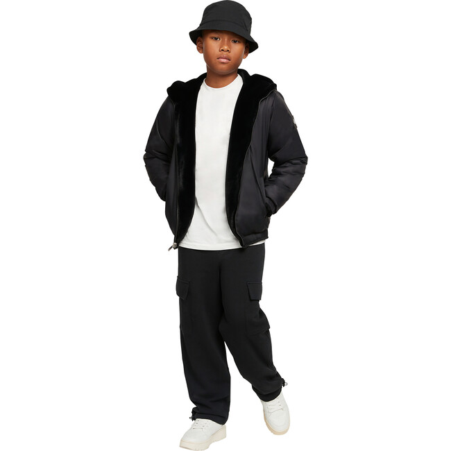 Simcoe Reversible Bunny Jacket, Black