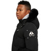 Unisex 3Q Jacket with Shearling Hood, Black 2 - Coats - 3