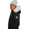 Unisex Parka with Shearling Hood, Black - Coats - 4