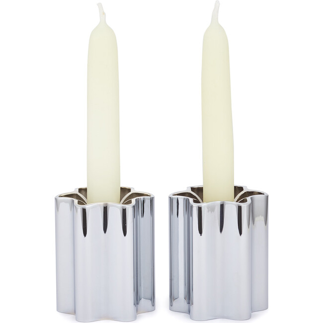Candle Holders, Chrome