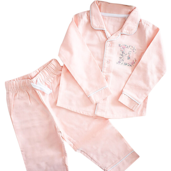 Liberty of London Children's Personalised Classic Pyjamas, Pink