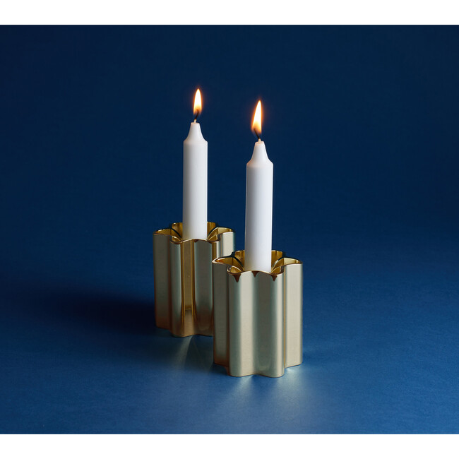 Candle Holders, Brass - Menorahs & Candles - 3