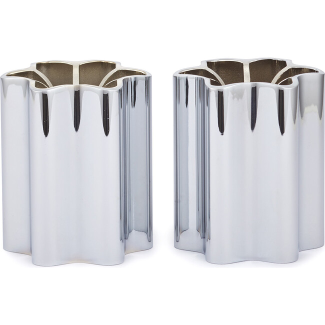 Candle Holders, Chrome - Menorahs & Candles - 5