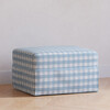 Maisonette x Namesake Crawford Gliding Ottoman, Blue Gingham - Ottomans - 7