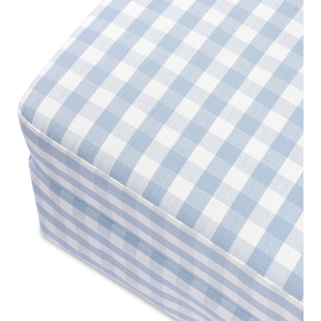 Maisonette x Namesake Crawford Gliding Ottoman, Blue Gingham - Ottomans - 8