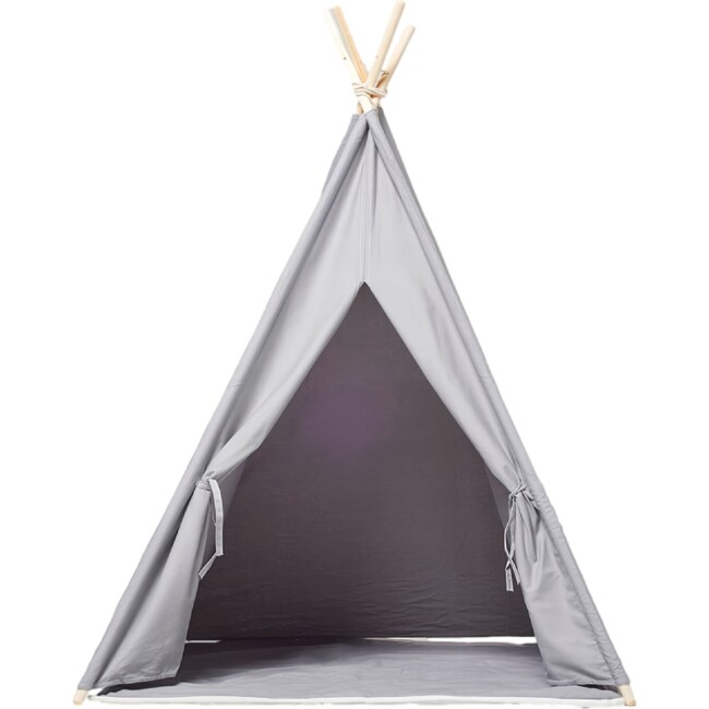 Play Tent With Cushion, White Grey