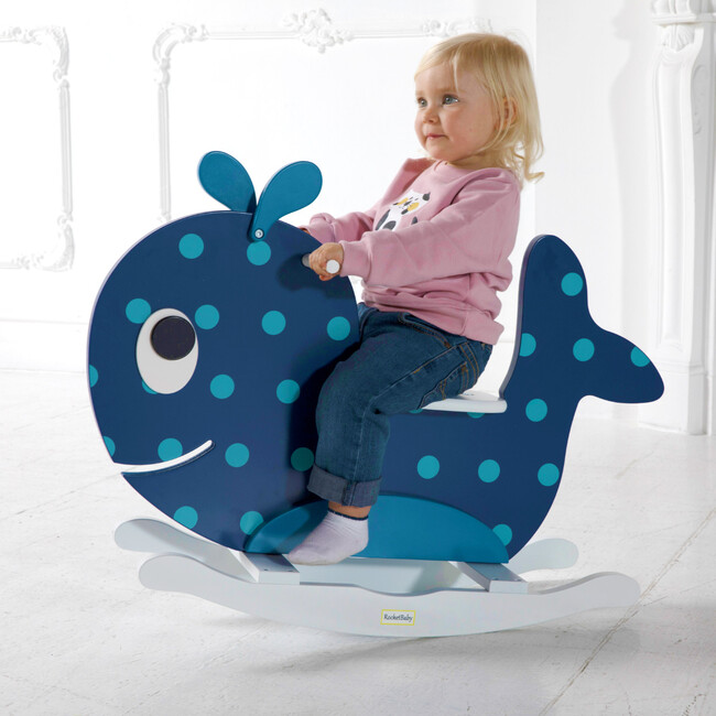 Gigio The Whale XXL Rocking Toy, Dark Blue - Rockers - 2
