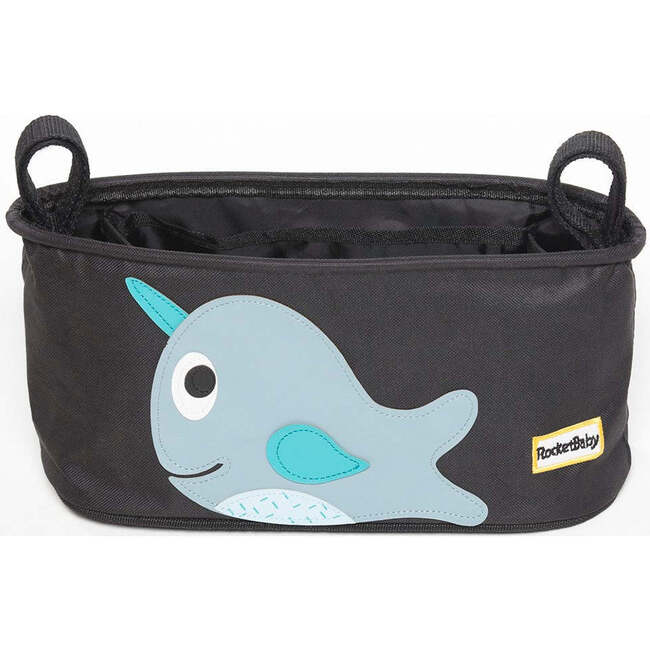 Oscar The Narwhal Stroller Organizer Bag, Blue & Black - Stroller Accessories - 2
