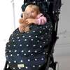 Stroller Footmuff With Ears, Black & White Dots - Stroller Accessories - 3