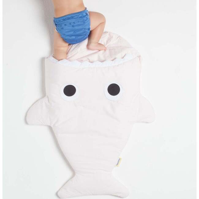 Baby Whale Sleeping Bag, Cream - Sleepbags - 2
