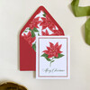 Poinsettia Folded Greeting Card Set - Paper Goods - 3