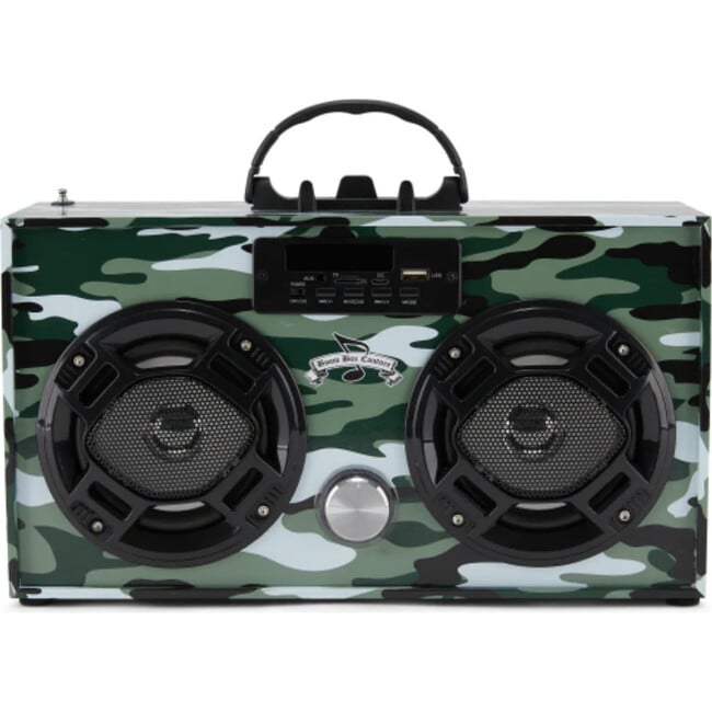 Bluetooth Mini Boom Box, Green Camo - Musical - 3