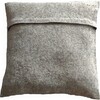 Handmade Pillow in Hand Felted Wool - LOVE Wreath on Gray - 20" - Decorative Pillows - 2