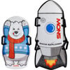 Polar Bear & Rocket Ship Foam Sleds Bundle - Sleds - 1 - thumbnail