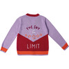 Sky Is The Limit Embroidered Cardigan Sweater, Burgundy & Lilac - Sweaters - 3