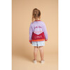 Sky Is The Limit Embroidered Cardigan Sweater, Burgundy & Lilac - Sweaters - 4