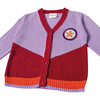 Sky Is The Limit Embroidered Cardigan Sweater, Burgundy & Lilac - Sweaters - 5