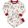 Emerson Kids 2 Piece Holiday Pajamas, Hedgehogs - Pajamas - 1 - thumbnail