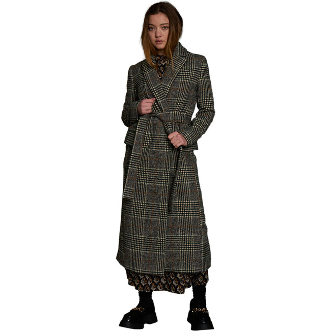 Women's Maggie Coat, Raven Plaid