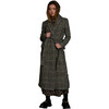 Women's Maggie Coat, Raven Plaid - Jackets - 1 - thumbnail