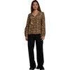 Women's Tanita Top, Gold Block - Blouses - 1 - thumbnail