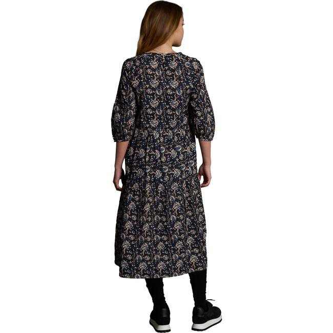 Women's Montecido Dress, Navy Block - Dresses - 4